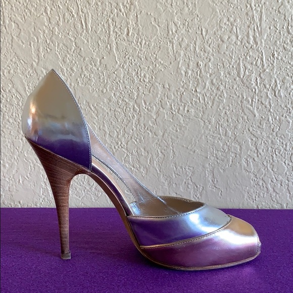 GUISEPPE ZANOTTI PEEP TOE PUMPS SZ 40 - Picture 7 of 8